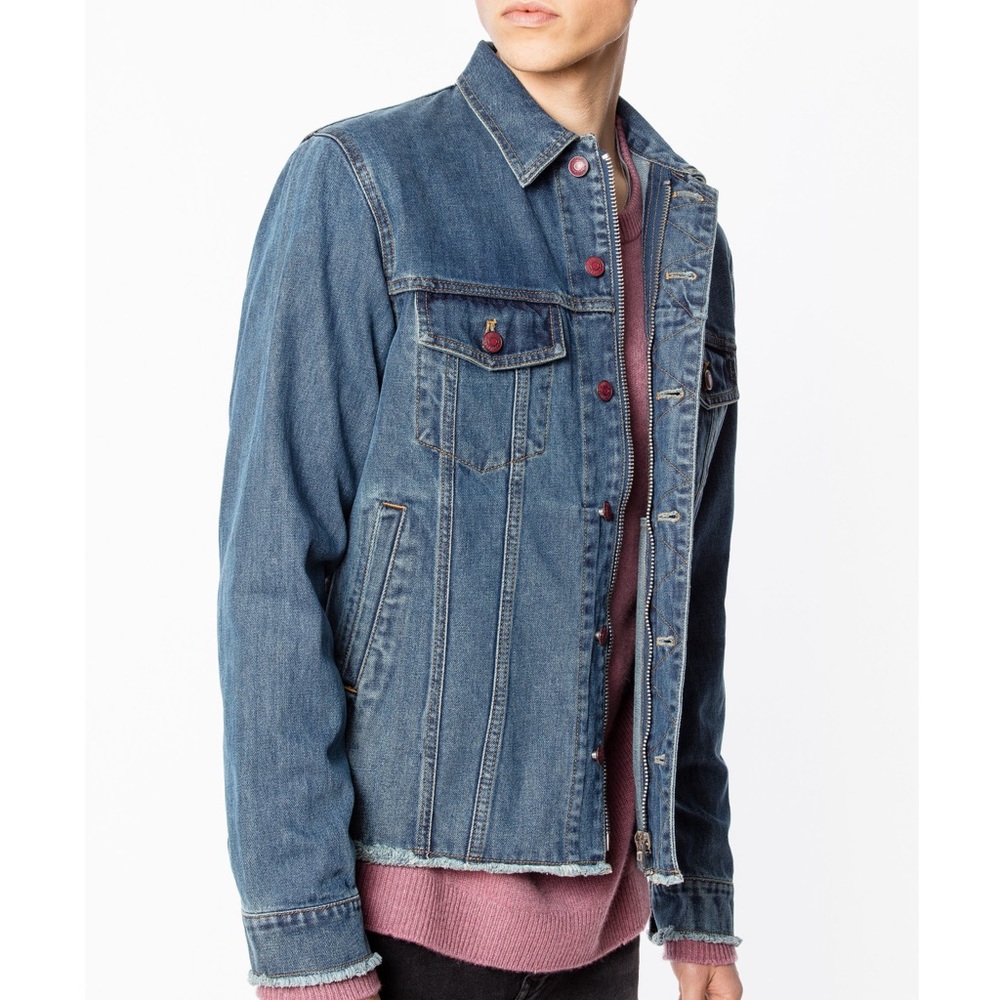 🇫🇷NWT Sz:M Zadig & Voltaire Base Denim Jacket
